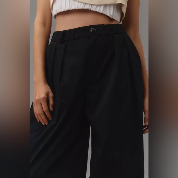 NWT Size MP (Waist 16 - 17.25”) - Anthropologie Cotton Curve Poplin Barrel Pants - Picture 7 of 16